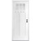 Codel Doors 36" x 96" Primed White Shaker Exterior Fiberglass Door 3080LHISPSFHER3066C491615M - alternate 1